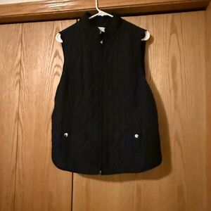 Croft & Barrow Black Quilted Vest